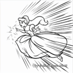 Midnight Moment: Cinderella's Rush Coloring Pages 3