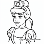 Midnight Moment: Cinderella's Rush Coloring Pages 4