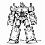 Modern Optimus Prime Coloring Pages 1