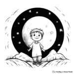 Mystical Fall Full Moon Coloring Pages 1