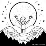 Mystical Fall Full Moon Coloring Pages 3