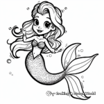 Mythic Siren Mermaid in Greek Legend Coloring Pages 3