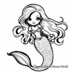 Mythic Siren Mermaid in Greek Legend Coloring Pages 4