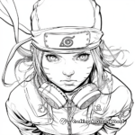 Naruto Shippuden Female Characters Coloring Pages 2