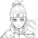 Naruto Shippuden Female Characters Coloring Pages 3