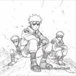 Naruto Shippuden Kages: Leaders of the Great Villages Coloring Pages 1
