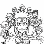 Naruto Shippuden Kages: Leaders of the Great Villages Coloring Pages 3