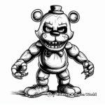 Nightmare Freddy Fazbear Coloring Pages 3