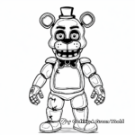 Nightmare Freddy Fazbear Coloring Pages 4