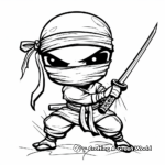 Ninja Warriors Coloring Sheets 1
