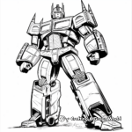 Optimus Prime With Autobot Team Coloring Pages 3