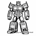 Optimus Prime With Autobot Team Coloring Pages 4