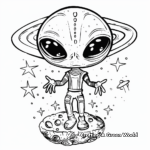 Out-of-this-World Space Alien Coloring Pages 2
