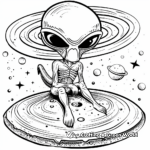 Out-of-this-World Space Alien Coloring Pages 3