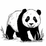 Pandas in their Habitat: Wildlife Coloring Pages 4