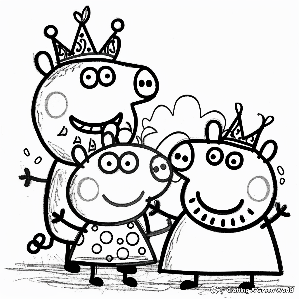 Peppa Pig Coloring Pages Free Printable 