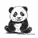 Playful Panda Cub Coloring Pages 4