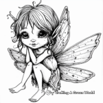 Playful Pixie Fairy Coloring Pages 1