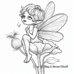 Poppy Petal Fairy Coloring Pages 3