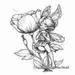 Poppy Petal Fairy Coloring Pages 4