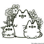 Pusheen and Friends: Coloring Pages 2