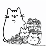 Pusheen and Sibling: Pip Coloring Pages 1