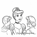 Rags to Royalty Cinderella's Transformation Coloring Page 2