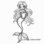 Realistic Siren Mermaid Coloring Pages for Adults 4