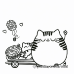 Relaxed Pusheen Sleeping Coloring Pages 3