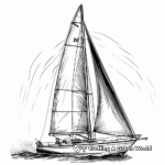 Sailing Sailfish Coloring Pages for Nautical Lovers 2
