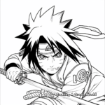 Sasuke Uchiha: Avenger of the Uchiha Clan Coloring Pages 1