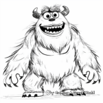 Scary Yeti From Monsters Inc Coloring Pages 3