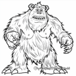 Scary Yeti From Monsters Inc Coloring Pages 4