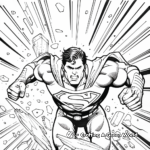 Scene from Superman Comic Book Coloring Pages 1