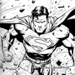 Scene from Superman Comic Book Coloring Pages 3