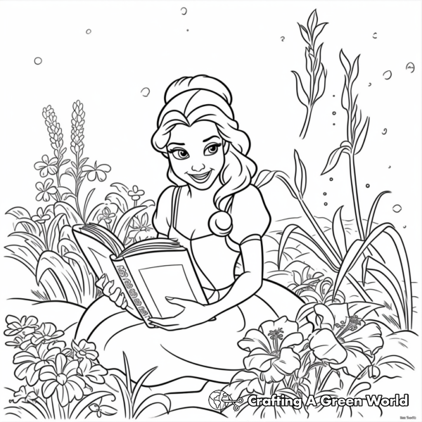 Belle Coloring Pages - Free &amp; Printable!
