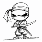 Simple Ninja Coloring Pages for Children 1