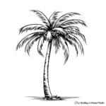 Simple Palm Tree Coloring Pages for Children 3