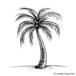 Simple Palm Tree Coloring Pages for Children 4