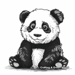 Simple Panda Coloring Pages for Beginners 3