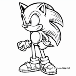 Simple Sonic the Hedgehog Movie Coloring Pages for Kids 1