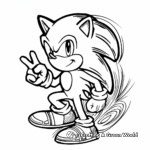 Simple Sonic the Hedgehog Movie Coloring Pages for Kids 2