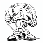 Simple Sonic the Hedgehog Movie Coloring Pages for Kids 3