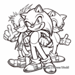 Sonic and Friends: The Sonic the Hedgehog Movie Coloring Pages 1