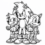 Sonic and Friends: The Sonic the Hedgehog Movie Coloring Pages 2