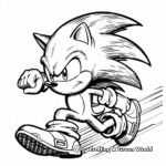 Sonic Speed: Action Sonic the Hedgehog Movie Coloring Pages 2