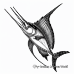 Soothing Sailfish Coloring Pages for Relaxation 3