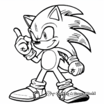 Stark Black and White Sonic the Hedgehog Movie Coloring Pages 3