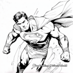 Superman and his Team: Justice League Coloring Pages 1