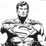 Superman in his Daily Life Clark Kent Coloring Pages 1